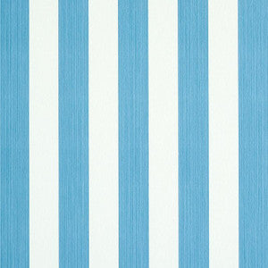 Edwin Stripe Medium Ocean 5011884 by Schumacher Designer Wallpaper