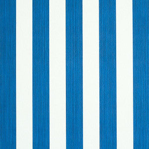 Edwin Stripe Medium Navy 5011887 by Schumacher Designer Wallpaper