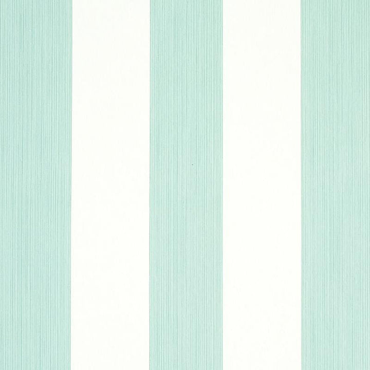 Edwin Stripe Wide Seaglass 5011903 by Schumacher Designer Wallpaper Stripe Wallcovering Collection 4.5" - Swanky Fabrics -