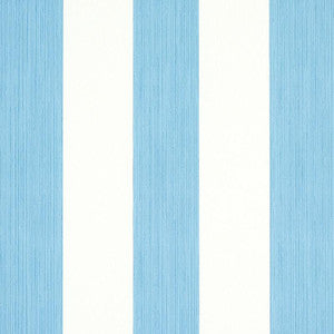 Edwin Stripe Wide Ocean 5011904 by Schumacher Designer Wallpaper