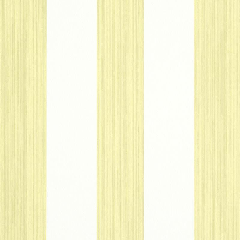 Edwin Stripe Wide Citron 5011908 by Schumacher Designer Wallpaper Stripe Wallcovering Collection 4.5" - Swanky Fabrics -