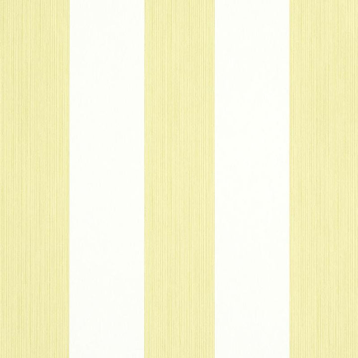 Edwin Stripe Wide Citron 5011908 by Schumacher Designer Wallpaper Stripe Wallcovering Collection 4.5" - Swanky Fabrics -