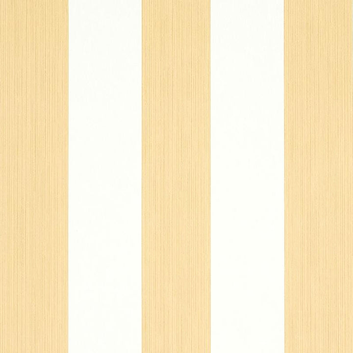 Edwin Stripe Wide Wheat 5011912 by Schumacher Designer Wallpaper Stripe Wallcovering Collection 4.5" - Swanky Fabrics -