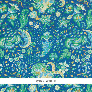Majorelle Blue 5011350 by Schumacher Designer Wallpaper