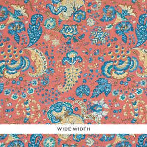 Majorelle Red 5011351 by Schumacher Designer Wallpaper