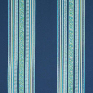 Markova Stripe Navy 78602 by Schumacher Designer Fabric