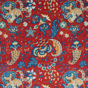 Majorelle Velvet Red 179421 by Schumacher Designer Fabric