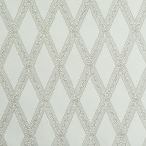 Les Losanges Toile Stone 5011360 by Schumacher Designer Wallpaper