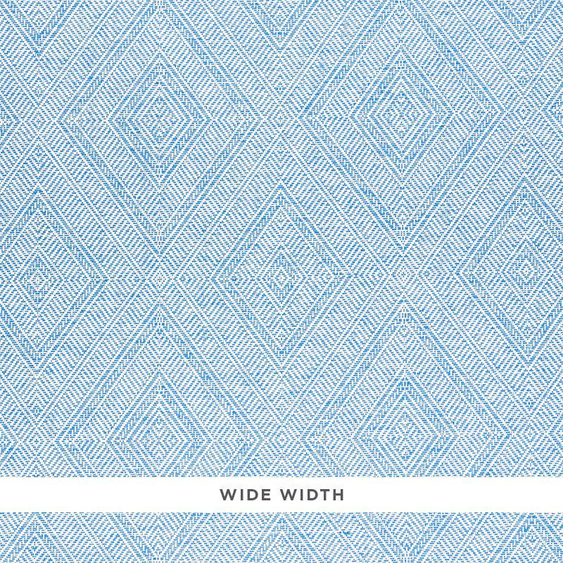 Tortola Paperweave Blue 5011250 by Schumacher Designer Wallpaper Woven Wallcoverings 14.5" - Swanky Fabrics -
