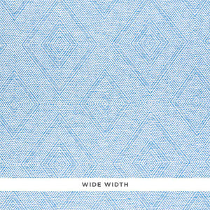 Tortola Paperweave Blue 5011250 by Schumacher Designer Wallpaper