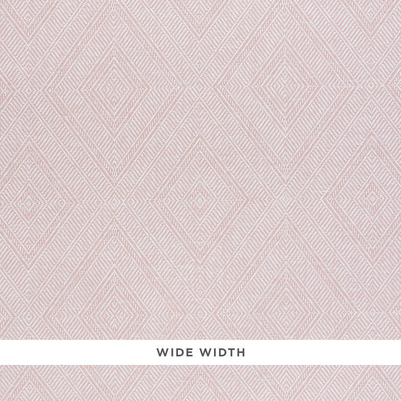 Tortola Paperweave Pink 5011252 by Schumacher Designer Wallpaper Woven Wallcoverings 14.5" - Swanky Fabrics -