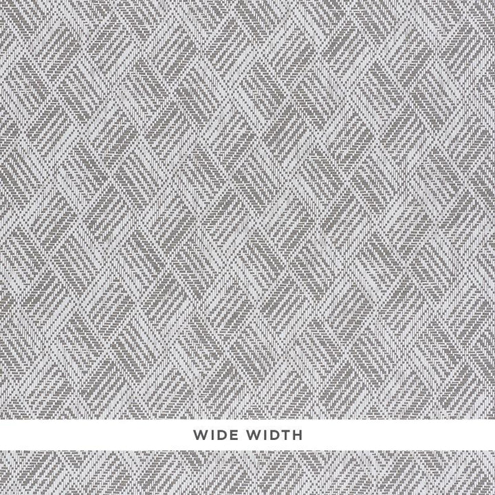 Ashberg Paperweave Grey 5011260 by Schumacher Designer Wallpaper Woven Wallcoverings 6.75" - Swanky Fabrics -
