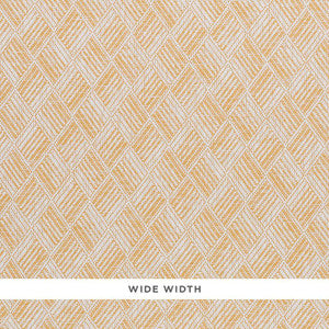 Ashberg Paperweave Yellow 5011261 by Schumacher Designer Wallpaper