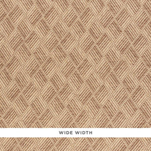 Ashberg Paperweave Brown 5011262 by Schumacher Designer Wallpaper
