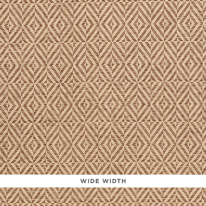 Jubilee Paperweave Brown 5011272 by Schumacher Designer Wallpaper Woven Wallcoverings 2.38" - Swanky Fabrics -