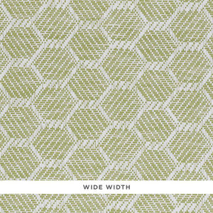 Abaco Paperweave Green 5011281 by Schumacher Designer Wallpaper