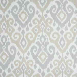 Dedra Damask Sand & Grey 5011762 by Schumacher Designer Wallpaper