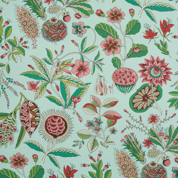 Roca Redonda Mineral & Pink 5011621 by Schumacher Designer Wallpaper Perennial Favorites 13.0" - Swanky Fabrics -