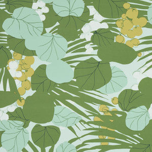 Sea Grapes Palm 5011730 by Schumacher Designer Wallpaper
