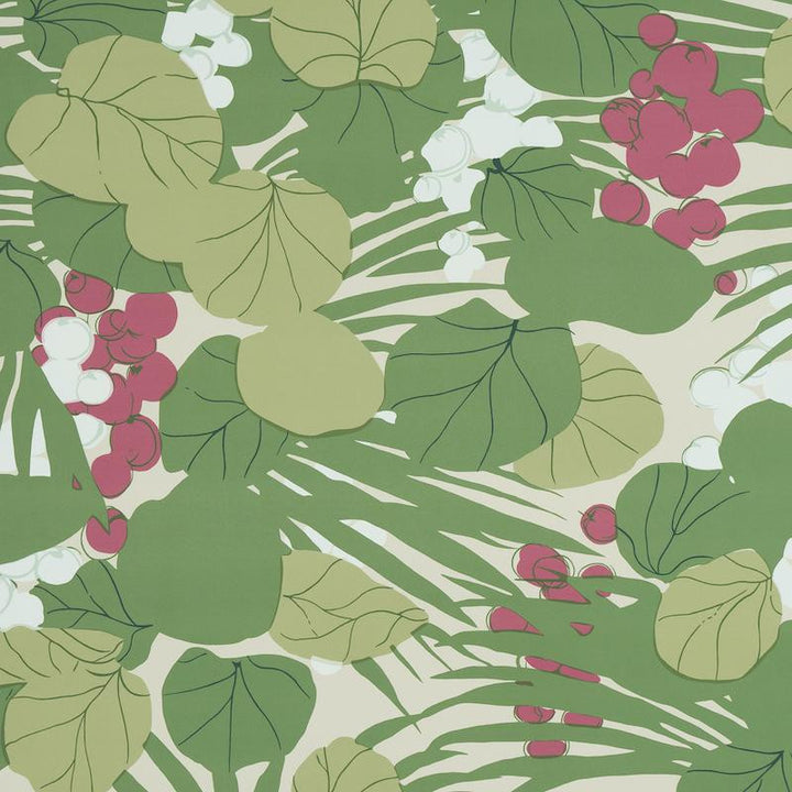 Sea Grapes Tropical 5011731 by Schumacher Designer Wallpaper Perennial Favorites 27.0" - Swanky Fabrics -