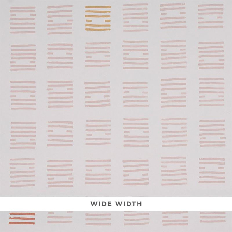 Tiasquam Blush 5011821 by Schumacher Designer Wallpaper Caroline Z Hurley 54.0" - Swanky Fabrics -