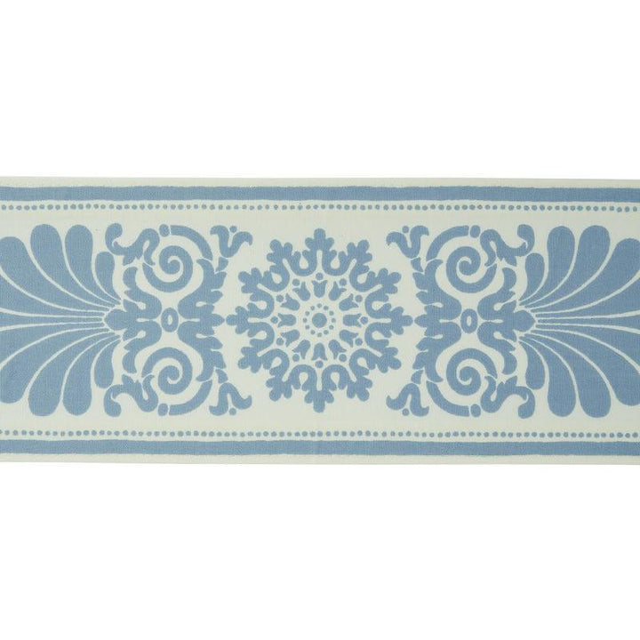 Yvonne Tape Sky 79140 by Schumacher Designer Trim Jill Lasersohn - Swanky Fabrics -