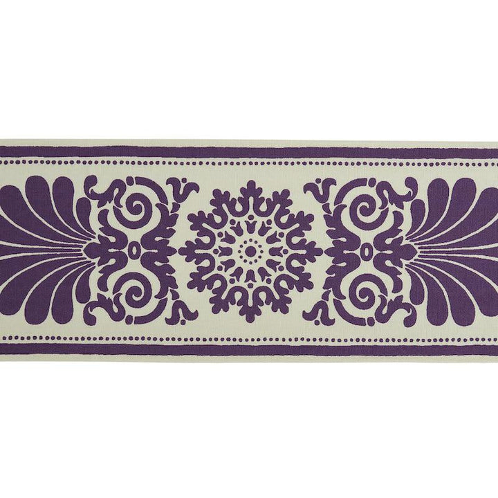 Yvonne Tape Aubergine 79142 by Schumacher Designer Trim Jill Lasersohn - Swanky Fabrics -