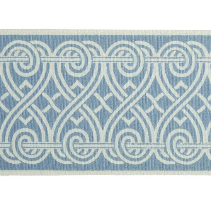 Suzette Tape Sky 79131 by Schumacher Designer Trim Jill Lasersohn - Swanky Fabrics -