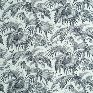 Toile Tropique Black 179511 by Schumacher Designer Fabric