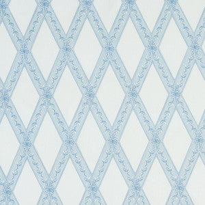 Les Losanges Toile Sky 179460 by Schumacher Designer Fabric