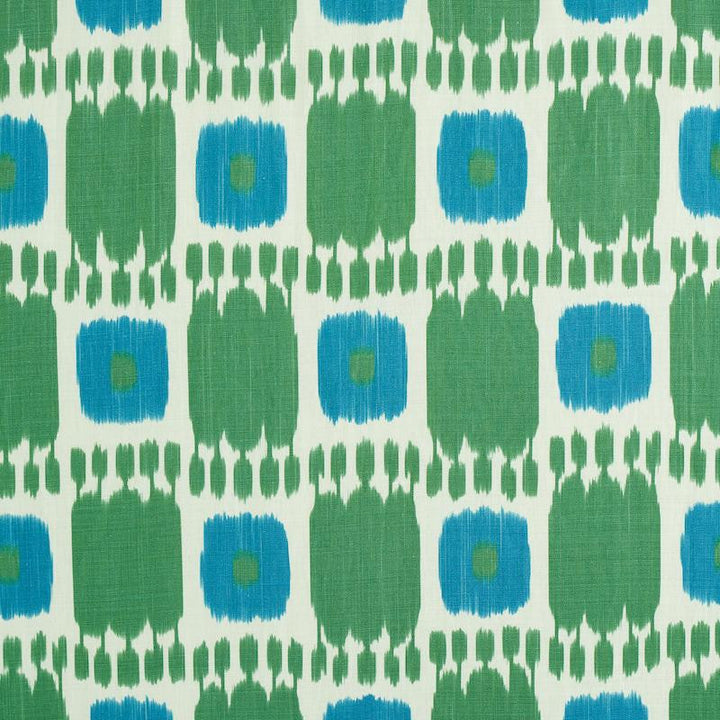 Kandira Peacock 174405 by Schumacher Designer Fabric Perennial Favorites 9.0" - Swanky Fabrics -