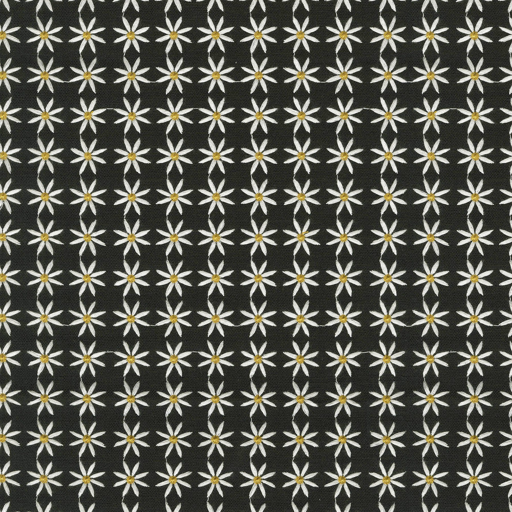 Daisy Emb Black 470540 by PKL Studio Designer Fabric - Base: 28% cotton, 72% polyester Emb: 100% rayon India 51000 Horizontal: 1.1 and Vertical: 1 55 - Swanky Fabrics -