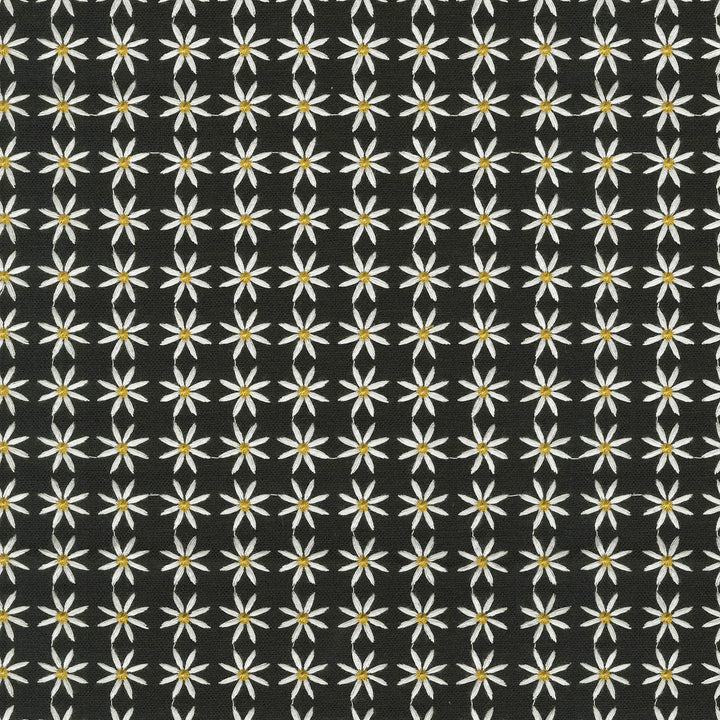 Daisy Emb Black 470540 by PKL Studio Designer Fabric - Base: 28% cotton, 72% polyester Emb: 100% rayon India 51000 Horizontal: 1.1 and Vertical: 1 55 - Swanky Fabrics -