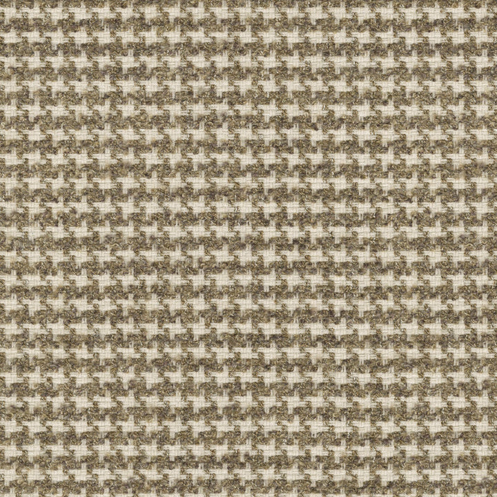 Lia Houndstooth Truffle 470603 by PKL Studio Designer Fabric - 100% polyester India 51000 Horizontal: 0.625 and Vertical: 0.625 54 - Swanky Fabrics -
