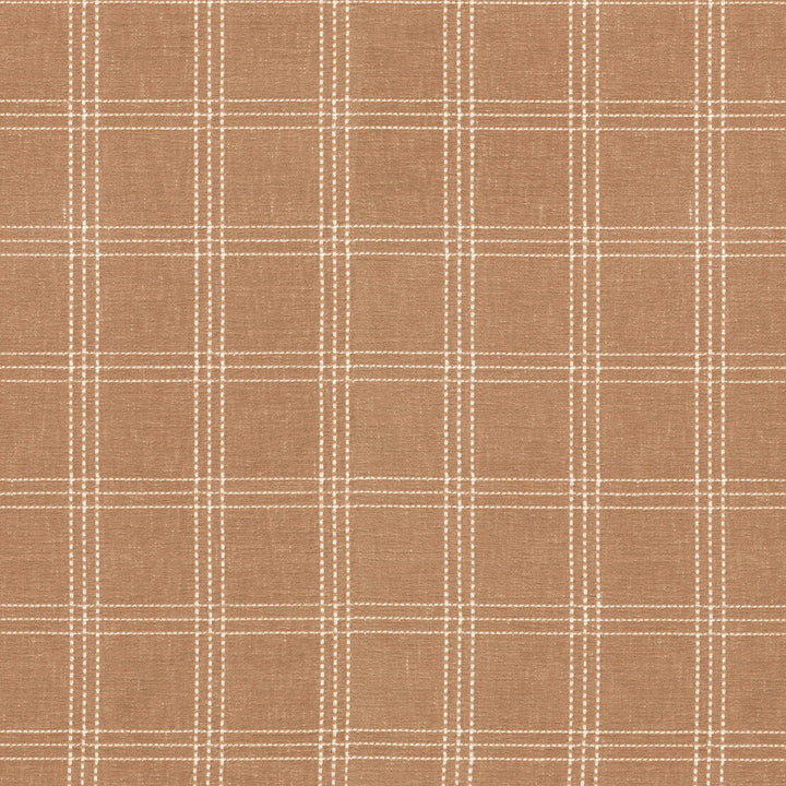 Catalina Check Clay 470615 by PKL Studio Designer Fabric - 83% polyester, 17% cotton India 51000 Horizontal: 2.25 and Vertical: 2 55 - Swanky Fabrics -