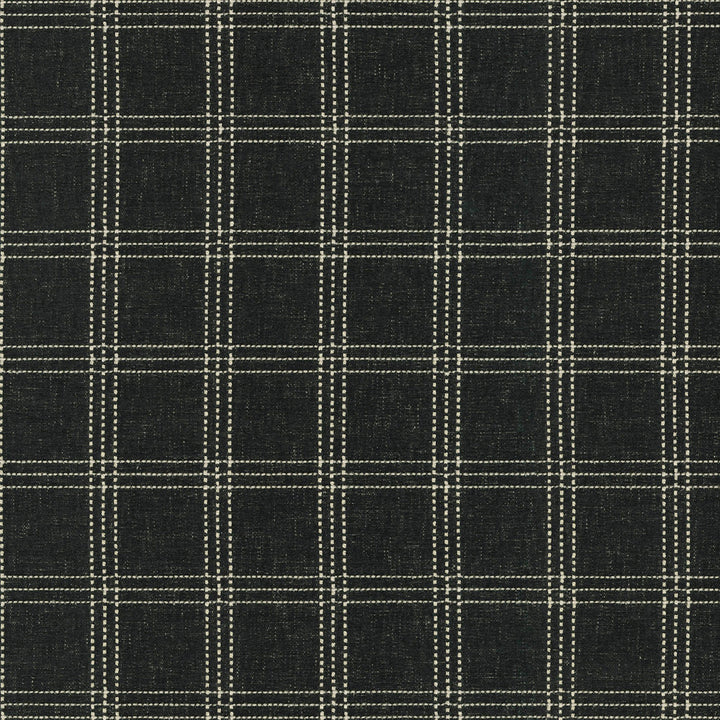 Catalina Check Onyx 470617 by PKL Studio Designer Fabric - 83% polyester, 17% cotton India 51000 Horizontal: 2.25 and Vertical: 2 55 - Swanky Fabrics -