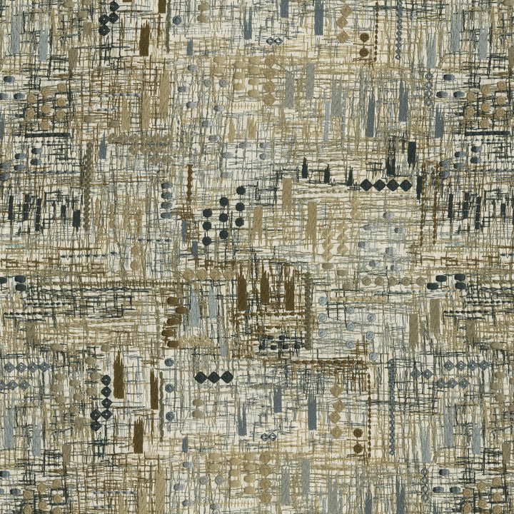 Handmade Emb Café 470812 by PKL Studio Designer Fabric - Base: 100% cotton EMB: 80% polyester, 20% rayon India 51000 Horizontal: 16.5 and Vertical: 15 54 - Swanky Fabrics -