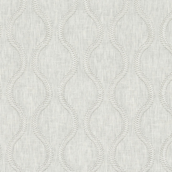 Flourish Emb Platinum 470822 by PKL Studio Designer Fabric - Base: 52% polyester, 48% cotton Emb: 100% rayon India 51000 Horizontal: 3.88 and Vertical: 4.5 55 - Swanky Fabrics -