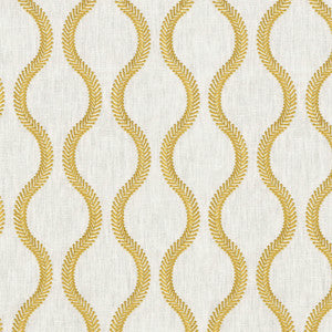 Flourish Emb Gold 470825 by PKL Studio Designer Fabric