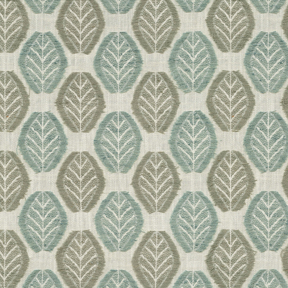 Fringe Leaf Spa 470831 by PKL Studio Designer Fabric - 43% cotton, 57% polyester India 30000 Horizontal: 3.38 and Vertical: 3.75 55 - Swanky Fabrics -