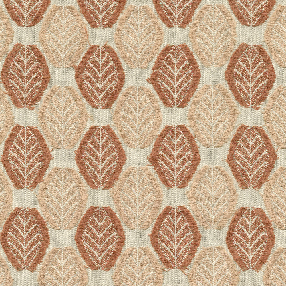 Fringe Leaf Cameo 470832 by PKL Studio Designer Fabric - 43% cotton, 57% polyester India 30000 Horizontal: 3.38 and Vertical: 3.75 55 - Swanky Fabrics -