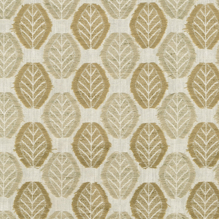 Fringe Leaf Wheat 470833 by PKL Studio Designer Fabric - 43% cotton, 57% polyester India 30000 Horizontal: 3.38 and Vertical: 3.75 55 - Swanky Fabrics -