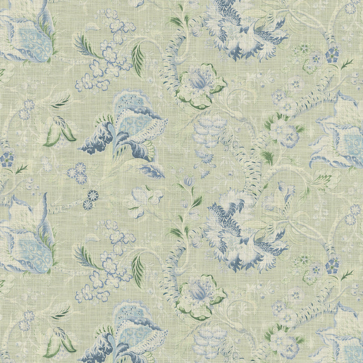 Sadie Greenery 470950 by PKL Studio Designer Fabric - 100% cotton China 21000 Horizontal: 18 and Vertical: 27 54 - Swanky Fabrics -