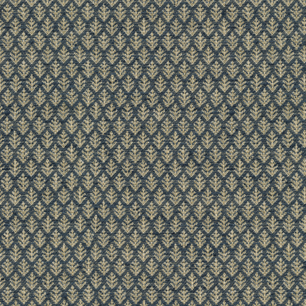 Fern Fair Indigo 471093 by P/K LIFESTYLES Designer Fabric - 86% polyester, 14% cotton India 51000 Horizontal: 0.62 and Vertical: 1.12 54  - Swanky Fabrics -