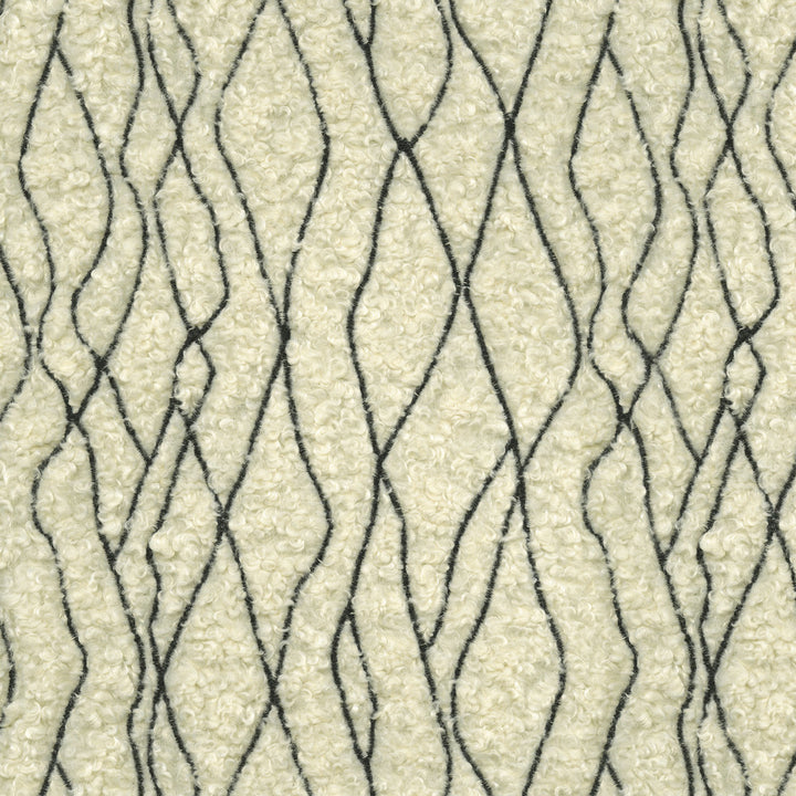 Fez Fur Emb. Onyx 471190 by P/K LIFESTYLES Designer Fabric - 100% polyester/ Back 100% acrylic TC Bonding China 51000 Horizontal: 9 and Vertical: 10.75 58  - Swanky Fabrics -