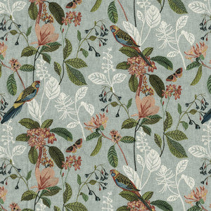 Parakeet Emb. Tropics 471260 By P/K Lifestyles Designer Fabric