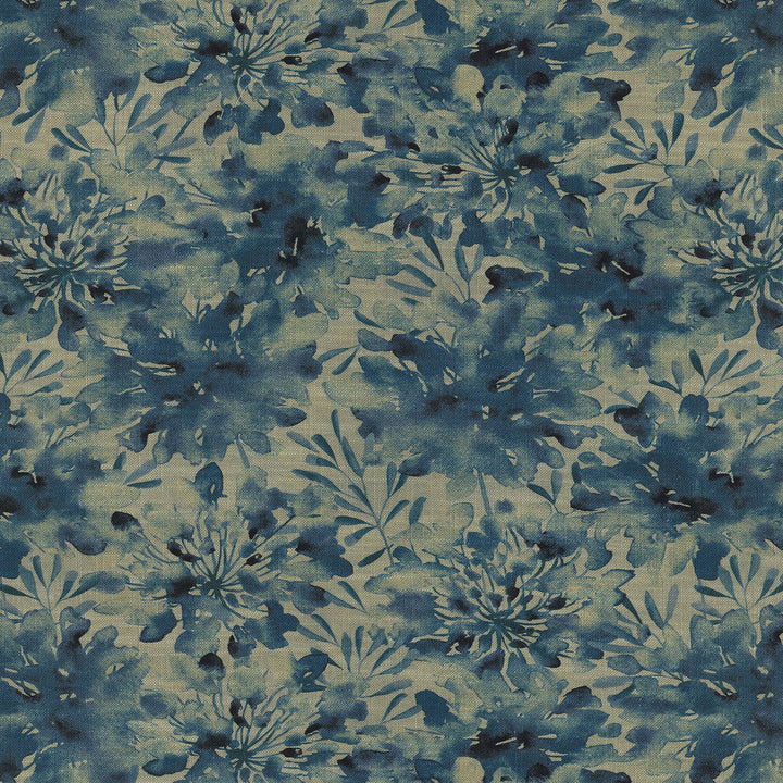 Spellbound Blue Mood 471290 by P/K LIFESTYLES Designer Fabric - 75% cotton, 25% linen Pakistan 15000 Horizontal: 27 and Vertical: 27 54  - Swanky Fabrics -