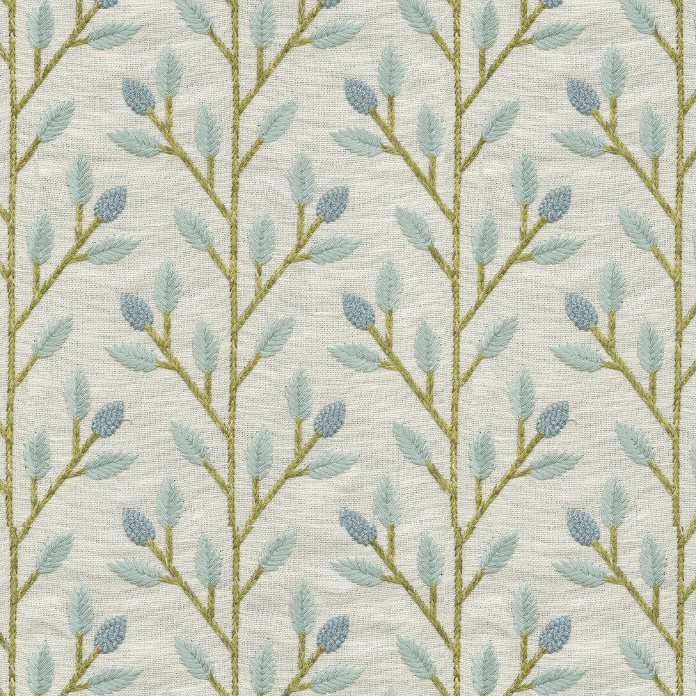 Wheat Field Emb Sky by PK Lifestyles Designer Fabric - 72% polyester, 28% cotton EMB: 100% rayon India 51000 Horizontal: 4.87 and Vertical: 4.63 56 - Swanky Fabrics -