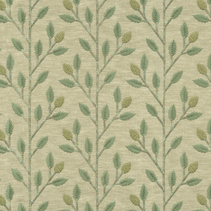 Wheat Field Emb Jade by PK Lifestyles Designer Fabric - 72% polyester, 28% cotton EMB: 100% rayon India 51000 Horizontal: 4.87 and Vertical: 4.63 56 - Swanky Fabrics -