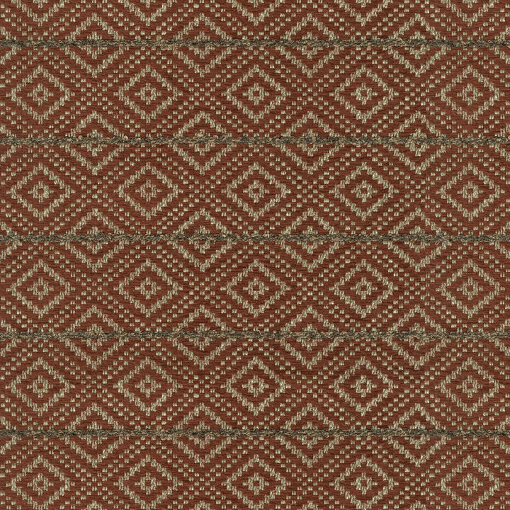 Diamante Cinnabar by PK Lifestyles Designer Fabric - 95% polyester, 5% linen India 51000 Horizontal: 2.75 and Vertical: 2.5 55 - Swanky Fabrics -